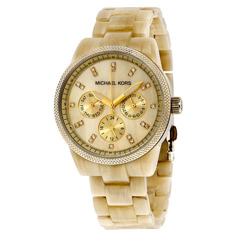 michael kors mk5039 ladies champagne dial horn bracelet watch|Buy Michael Kors Horn Jet Set women's Fashion .